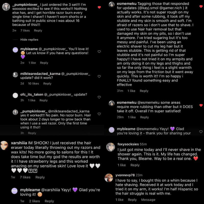 Crystal Exfoliating Hair Remover !