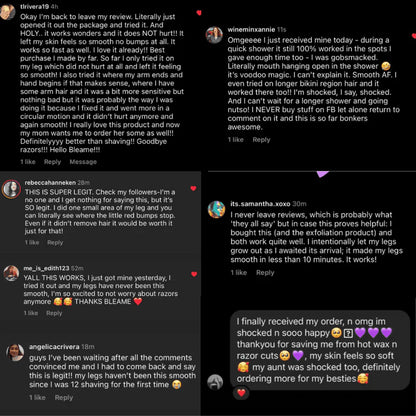 Crystal Exfoliating Hair Remover !