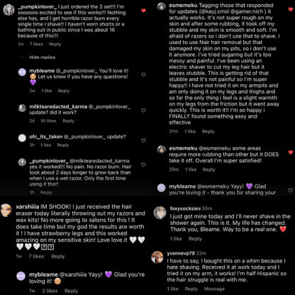 Crystal Exfoliating Hair Remover !